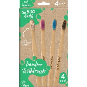 CEPILLO DENTAL AD. BAMBÚ PACK 4 ECO GANG
