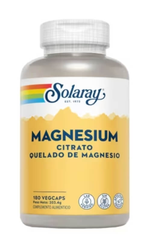 MAGNESIUM CITRATE 180 CAPS SOLARAY